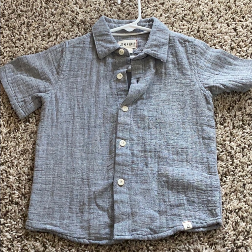 NWT Grey button down
